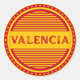Valencia City Pride Emblem – Spansk identitet Runt Klistermärke