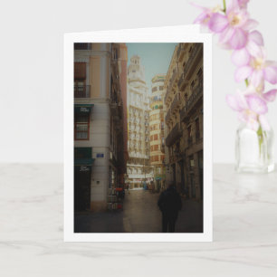 Valencia City, Valencia Street Porträtt, Spanien Kort