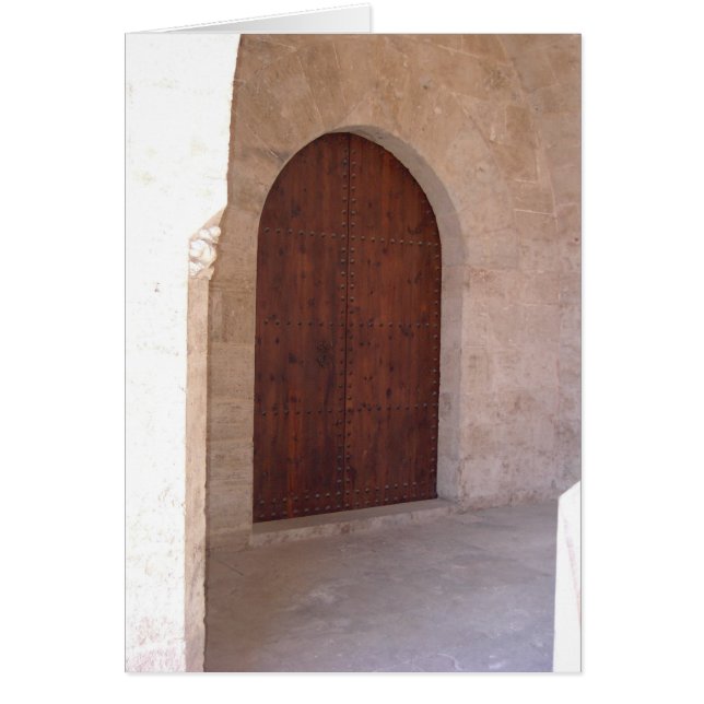 Valencia dörr hälsningskort (Framsidan)