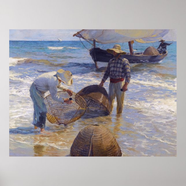 Valencia Fisherman - Joaquín Sorolla Poster (Framsidan)