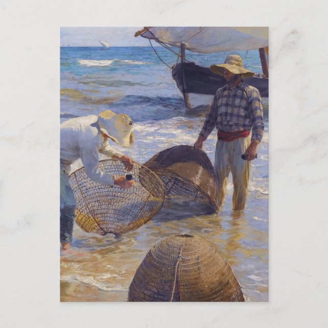 Valencia Fisherman - Joaquín Sorolla Vykort (Framsida)