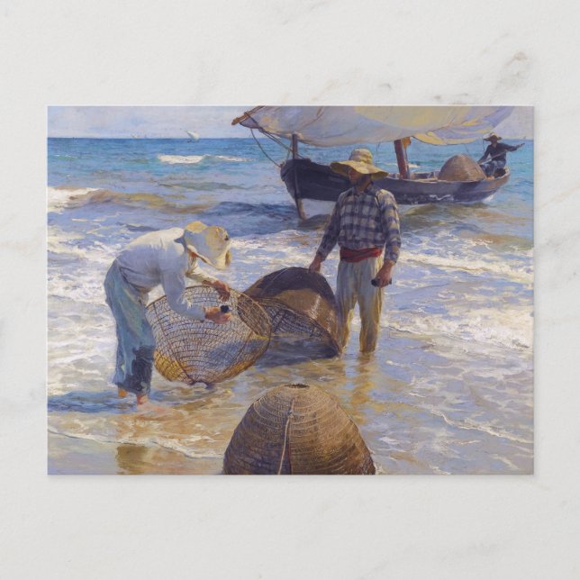 Valencia Fisherman - Joaquín Sorolla Vykort (Framsida)