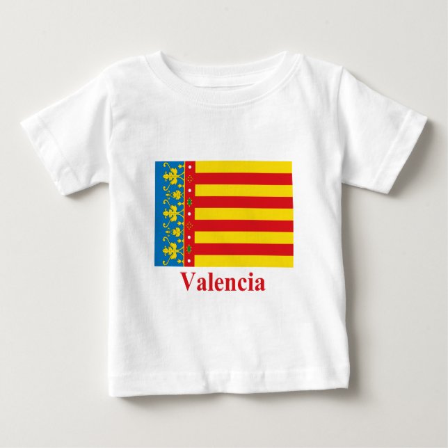 Valencia flagga med namn tee (Framsida)