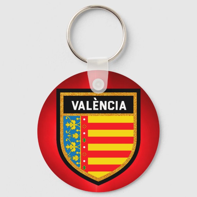 València Flagga Nyckelring (Framsida)