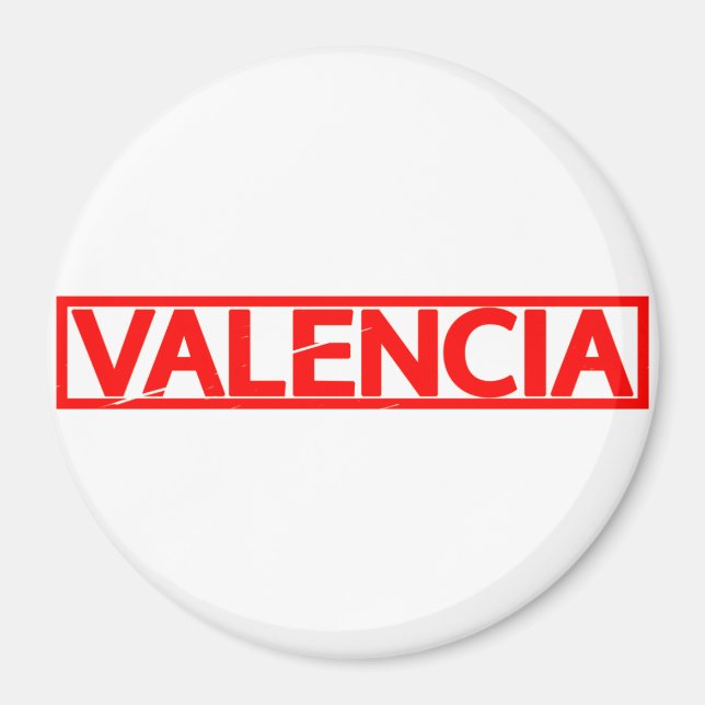 Valencia Frimärke Magnet (Framsidan)