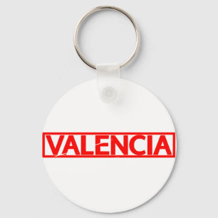Valencia Frimärke Nyckelring