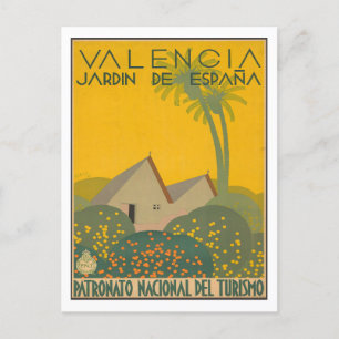 Valencia - Jardin De Espana - Spanien Vykort