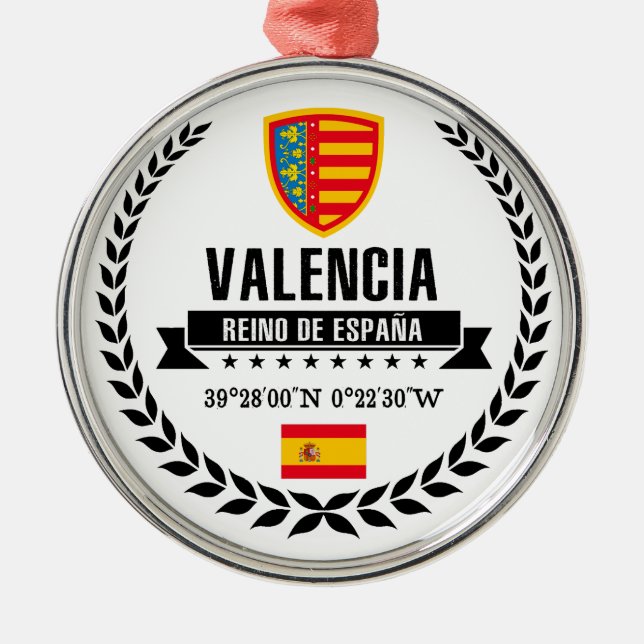 Valencia Julgransprydnad Metall (Framsidan)