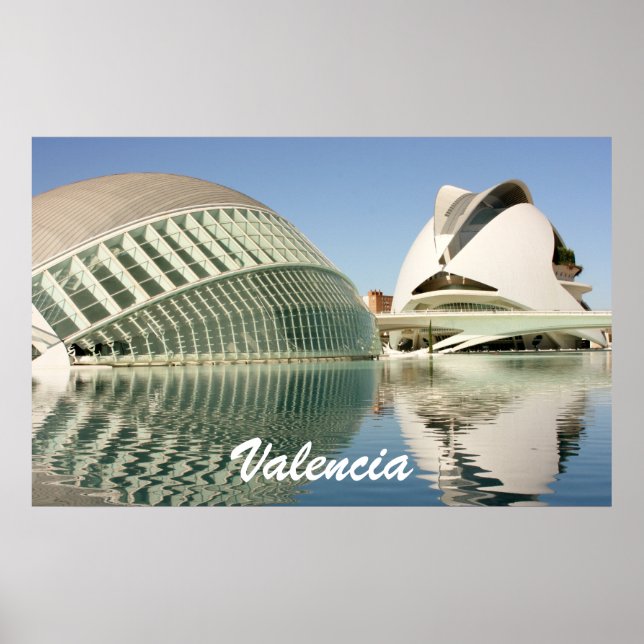 Valencia Spain Skriv ut Poster (Framsidan)