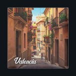 Valencia Spain Travel Magnet<br><div class="desc">Valencia, som ligger på Spaniens sydöstra kusten, är en sjudande stad som på ett vackert sätt blandar ihop historisk charm med futuristiska. Valencia är känt för sitt soliga Medelhavsklimat, sin rik och sitt utsökta cuisine och erbjuder något för alla slags resenärer. Den historiska stadskärnan är fullt av gotisk och rumänsk...</div>