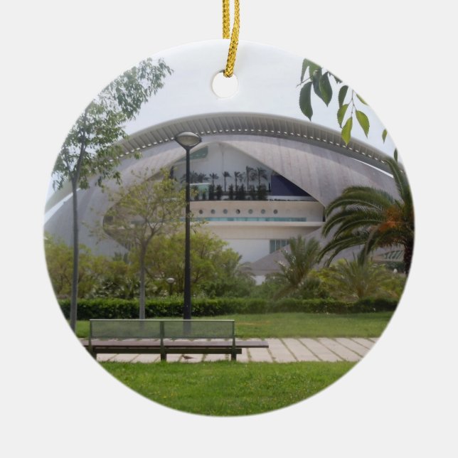 Valencia Spanien Julgransprydnad Keramik (Framsidan)