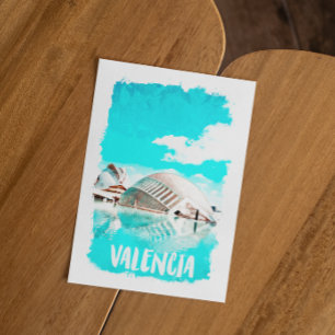 Valencia Spanien L'Hemisfèric Vykort