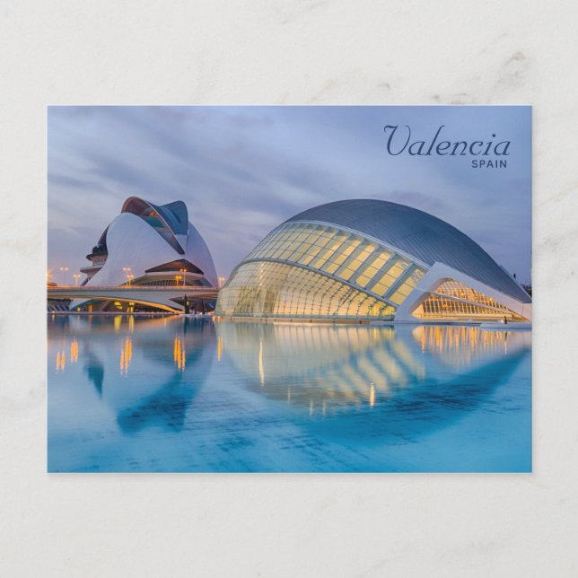 Valencia Spanien Modern Arkitektur vykort (Framsida)