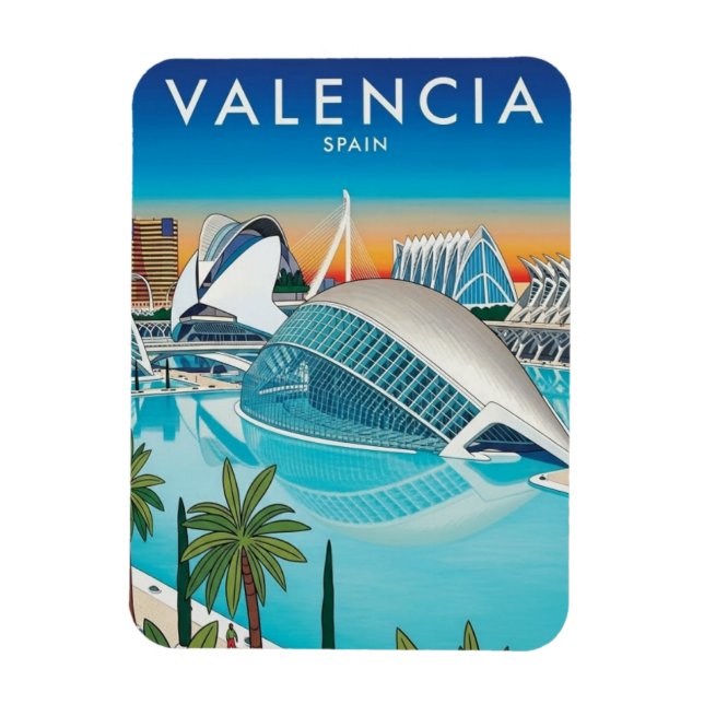 Valencia Spanien Resa Magnet (Vertikal)