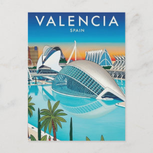 Valencia Spanien Resa Vykort
