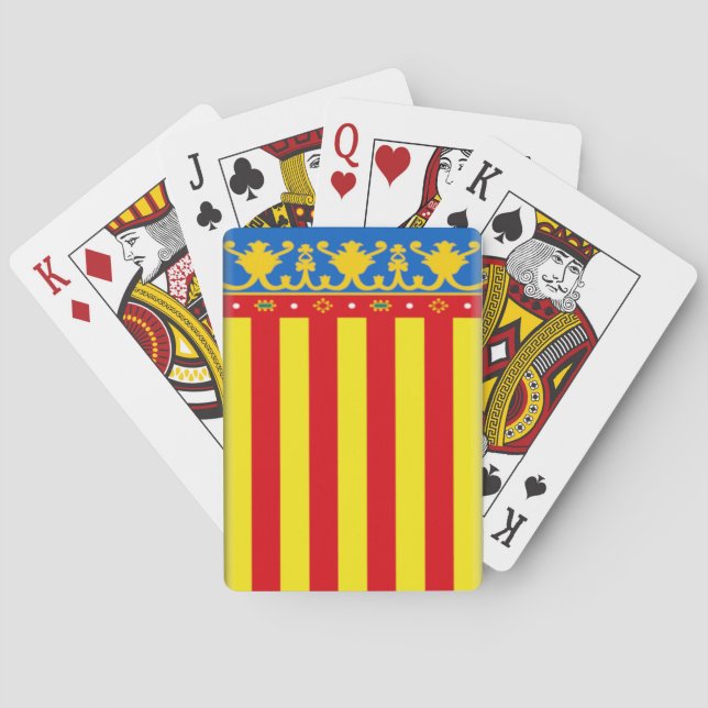 Valencia Spanien) Uppspelningskort Casinokort (Baksidan)