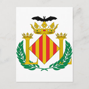Valencia (Spanien) vapensköld Vykort