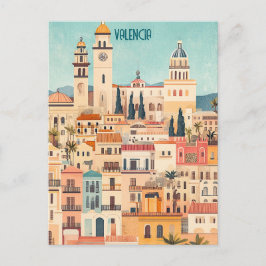 Valencia Spanien Vykort