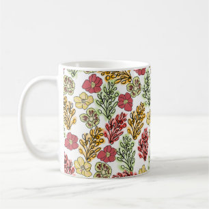 Valencia Spanska Blommigten och Vines Kaffemugg