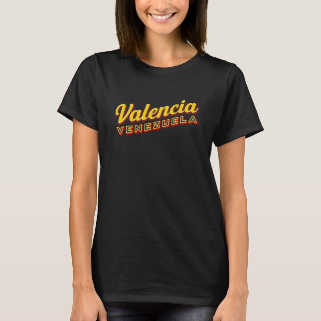 Valencia Venezuela T Shirt (Framsida)