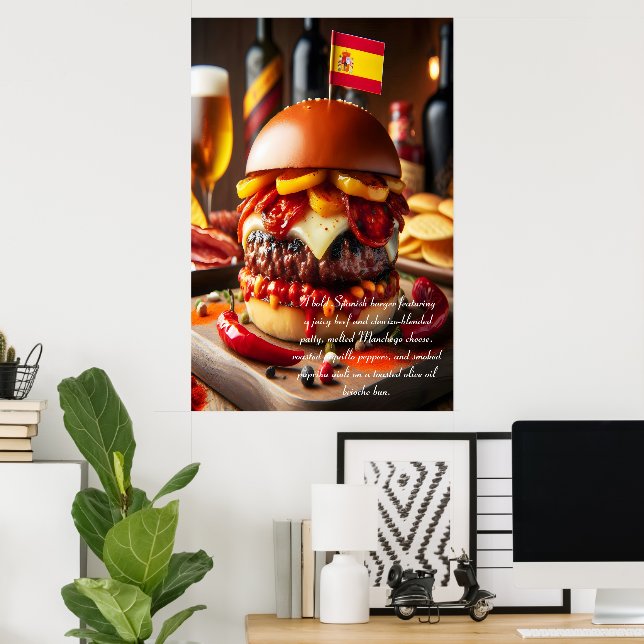 Valencia Vista: Chorizo Indulgence 24x36 Poster (Hemmakontoret)