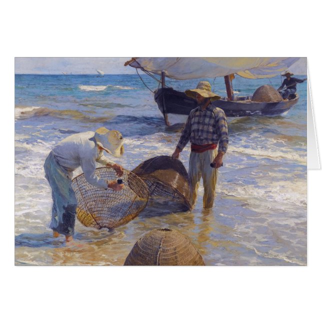 Valencian fiskare - Joaquín Sorolla Hälsningskort (Framsidan Horizontal)