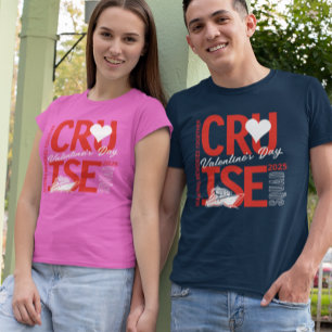 Valenine's Day Kryssningsgäng Anpassat År T Shirt