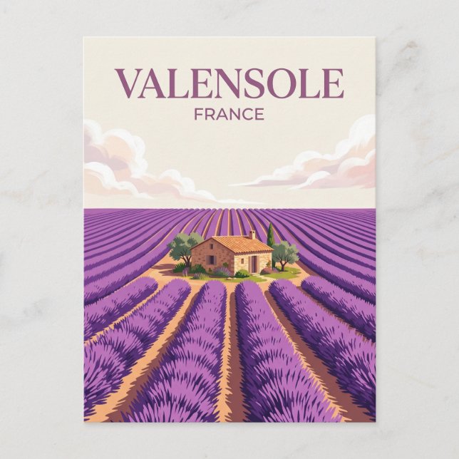 Valensoleplatån Frankrike Vykort (Framsida)