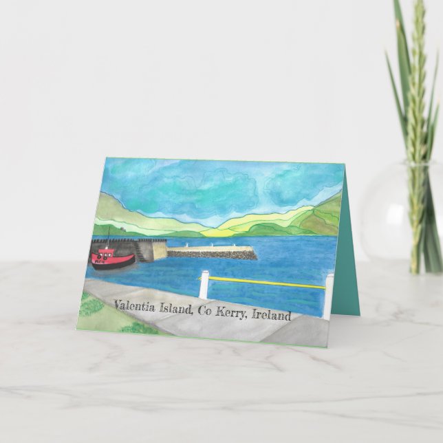 Valentia Island St Patrick's Day Kort (Framsida)