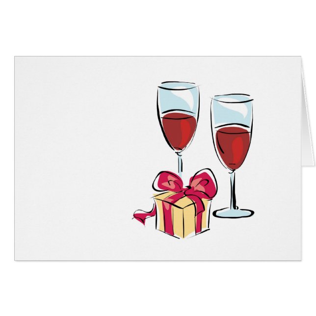 Valentin/årsdagkort Hälsningskort (Framsidan Horizontal)