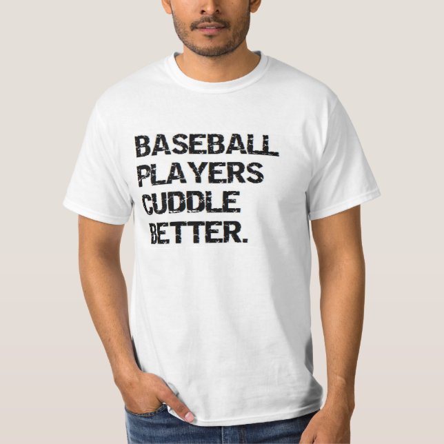 valentin: basebollspelare kelar bättre t shirt (Framsida)