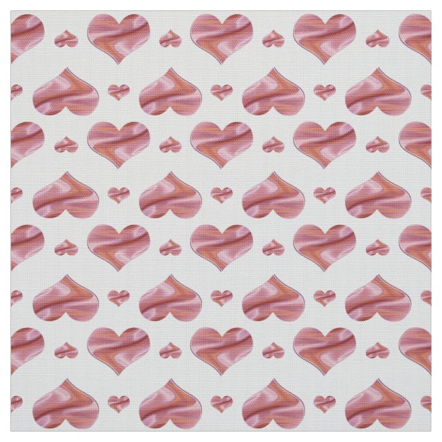 Valentin dag. Hearts. Tyg (Provkarta)