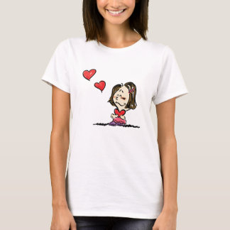 Valentin dag kopplar ihop skjortan för flickvännen t shirt