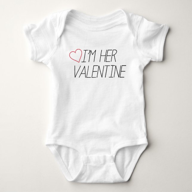 Valentin dag Onsie Tee Shirt (Framsida)