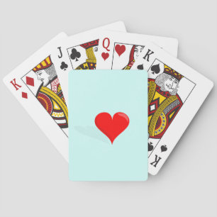 Valentin dag som leker kortet casinokort
