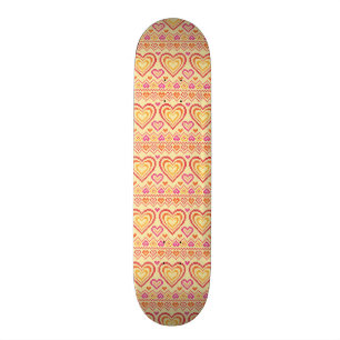 Valentin dag stack mönster skateboard bräda 21,5 cm