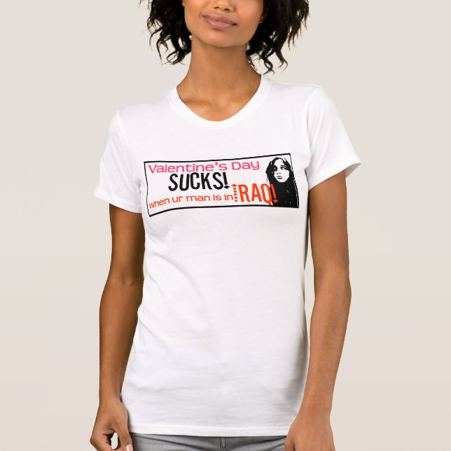 Valentin dag suger! (när urmanen är i Irak), Tee (Framsida)