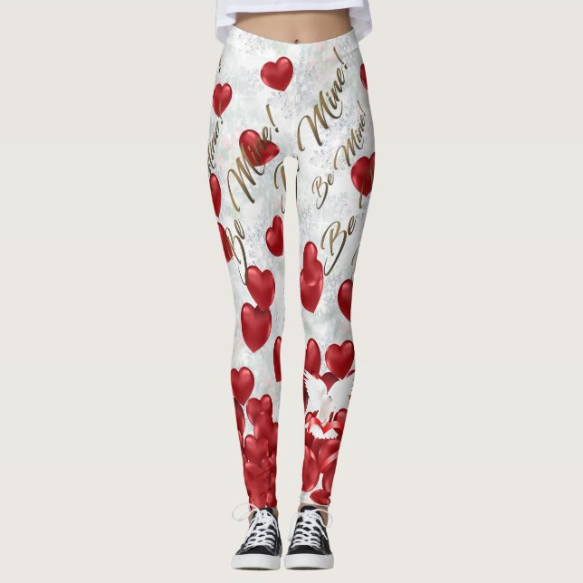 Valentin dagdamasker leggings (Framsida)