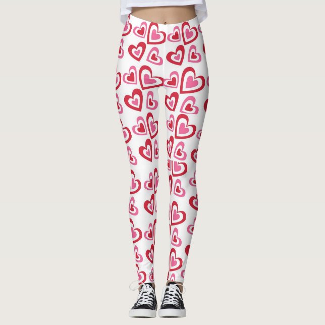Valentin dagdamasker leggings (Framsida)