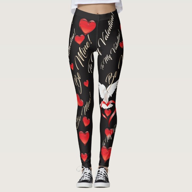Valentin dagdamasker leggings (Framsida)
