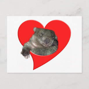 Valentin daggåvor, Wombat kärlek! Helg Vykort
