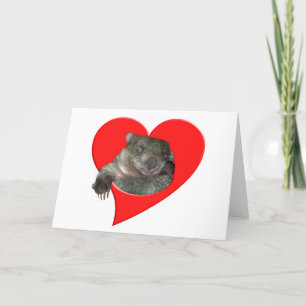 Valentin daggåvor, Wombat kärlek! Helgkort