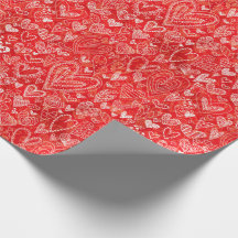 Valentin daghjärtor på rött