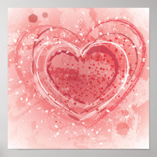 Valentin dagillustration poster
