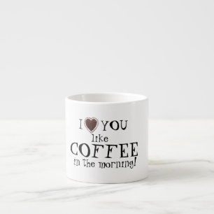 Valentin dagkärlek gillar du kaffeespressomuggen espressomugg