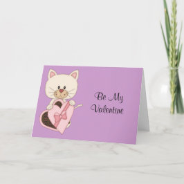 Valentin dagkattunge med choklader helgkort