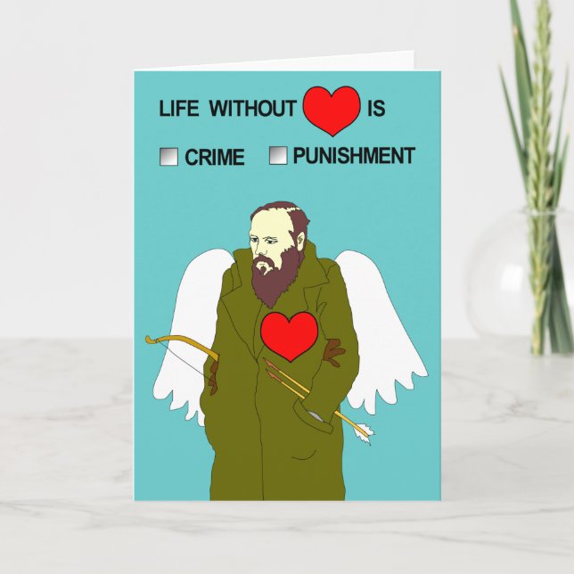 Valentin dagkort från Dostoevsky Helgkort (Framsida)
