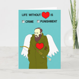 Valentin dagkort från Dostoevsky Helgkort