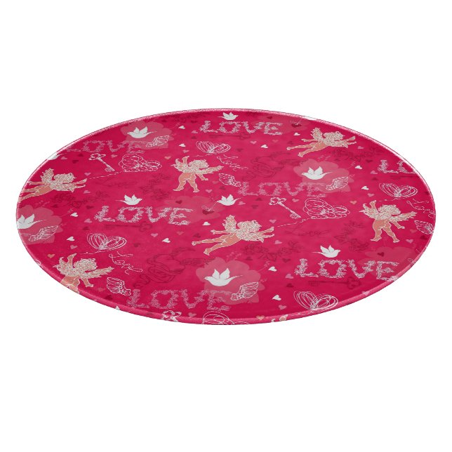 Valentin dagmönster med cupiden (Hörn)