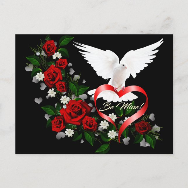 Valentin dagvykort helg vykort (Framsida)